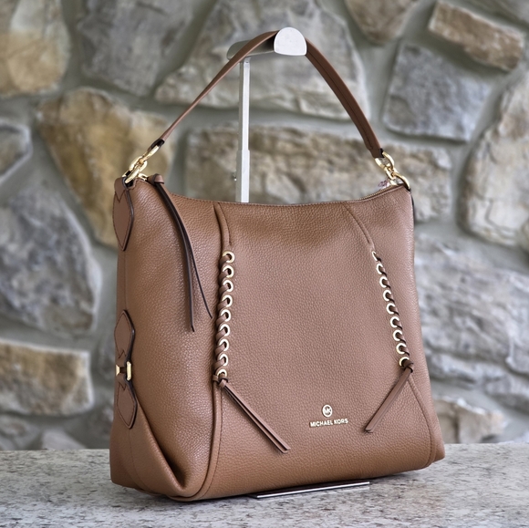 Michael Kors Handbags - Michael Kors Sia Large Hobo Brown Shoulder Bag